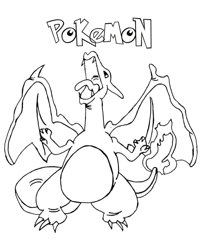 Dracaufeu Incroyable coloring page