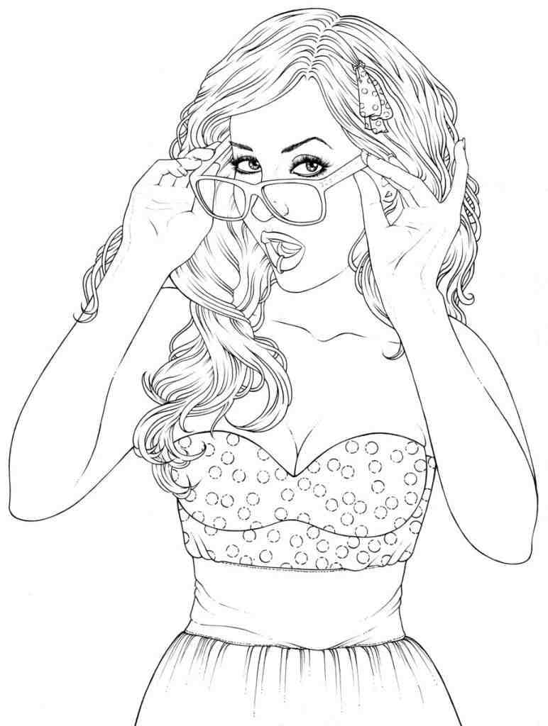 Coloriage Fille Sexy