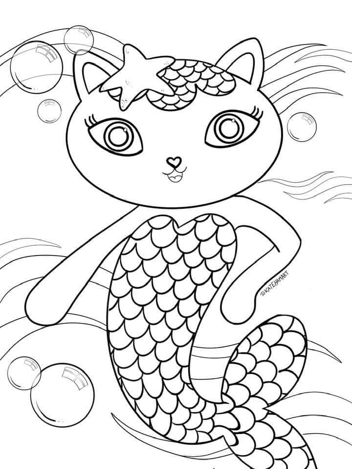 Coloriage Gabby Chat 3