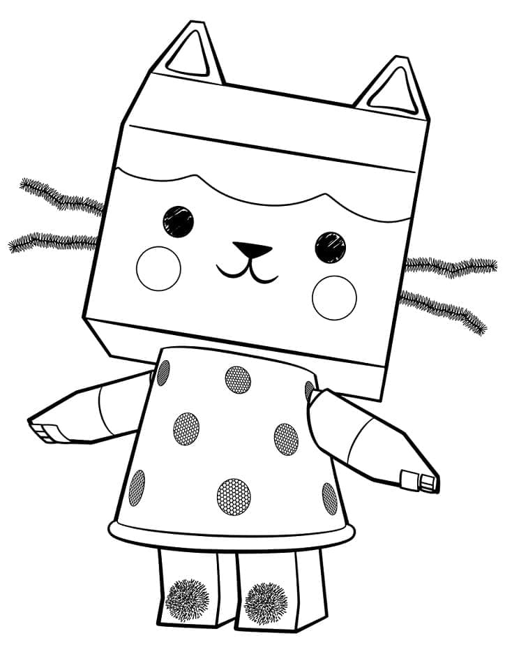 Gabby Chat Baby Box coloring page