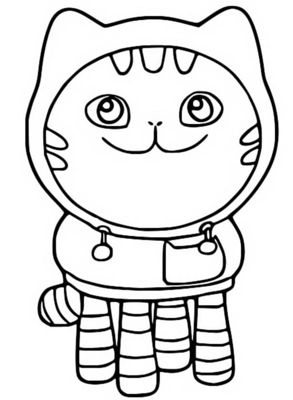 Gabby Chat DJ Catnip coloring page