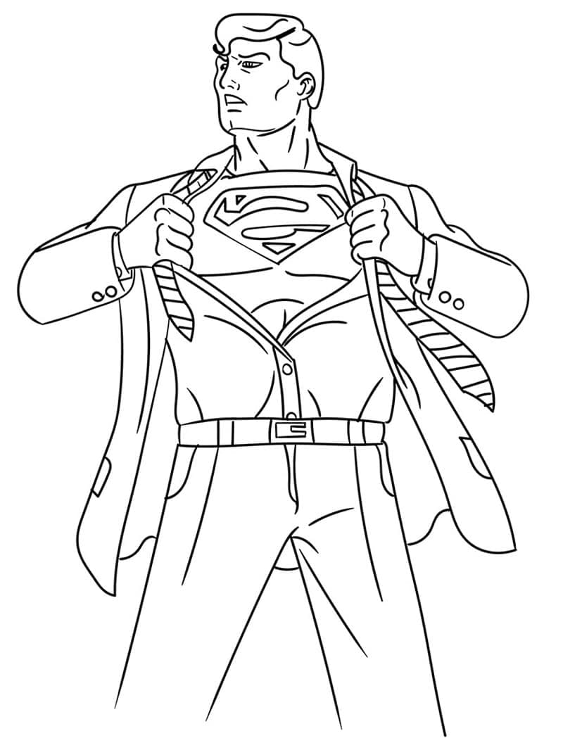 Héros Superman coloring page