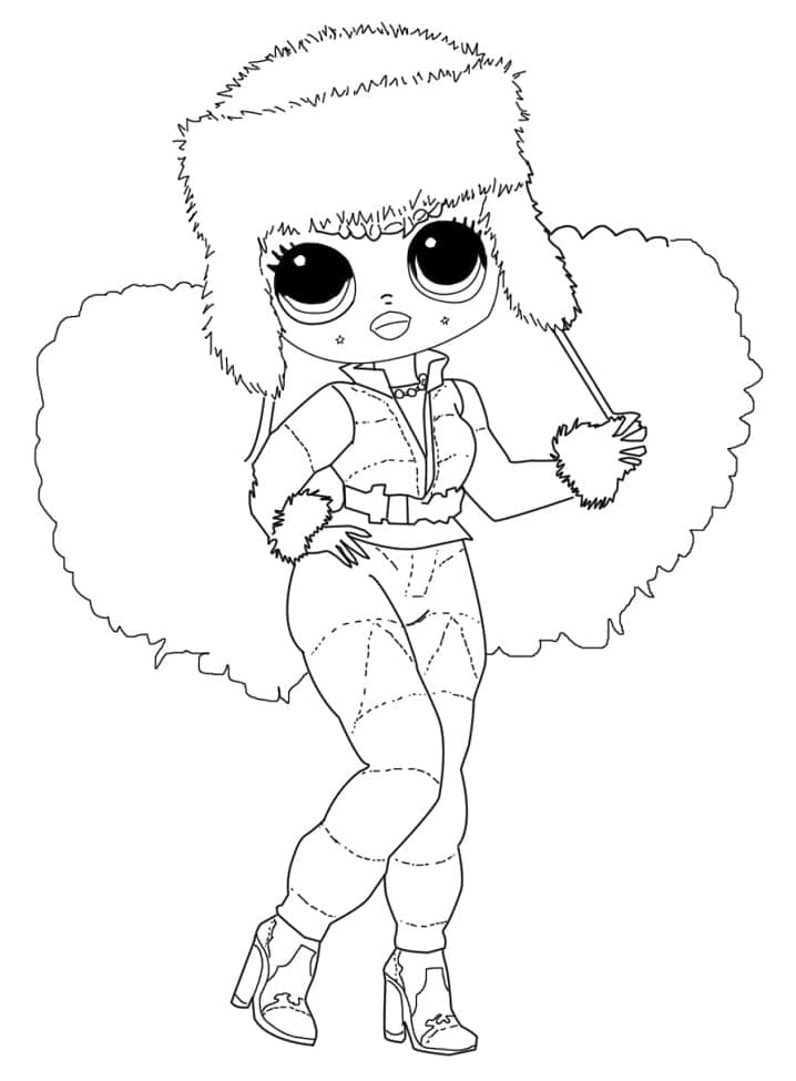 Icy Gurl LOL OMG coloring page