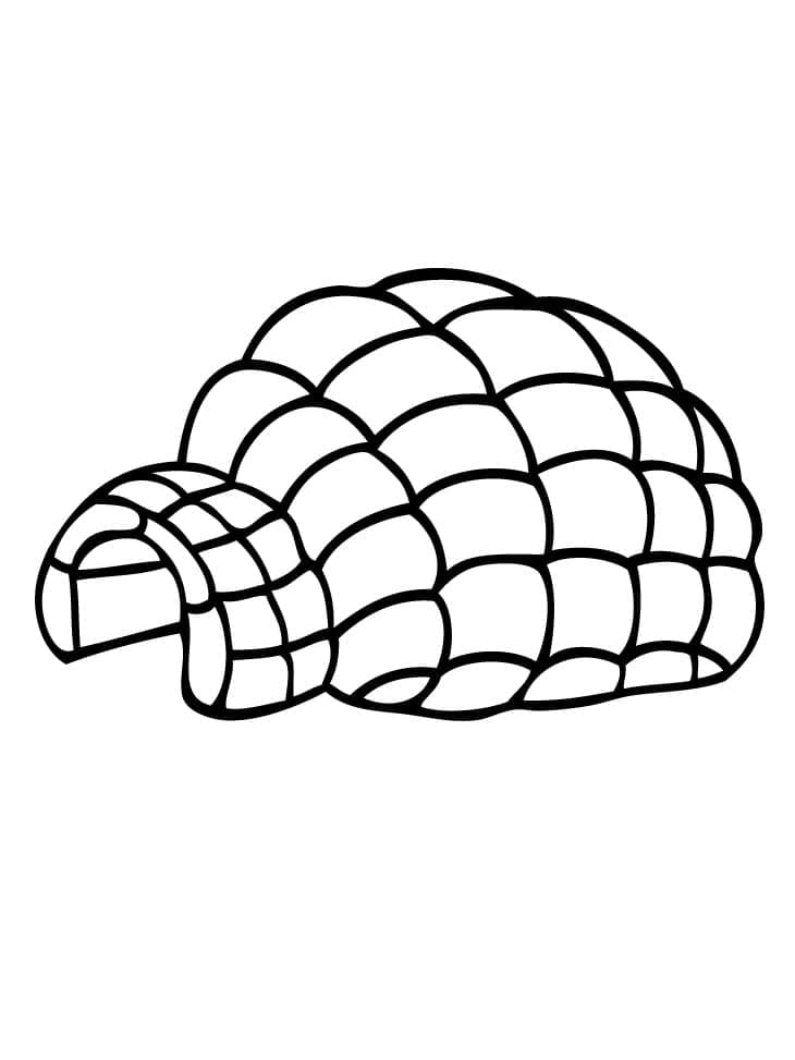 Igloo 2 coloring page