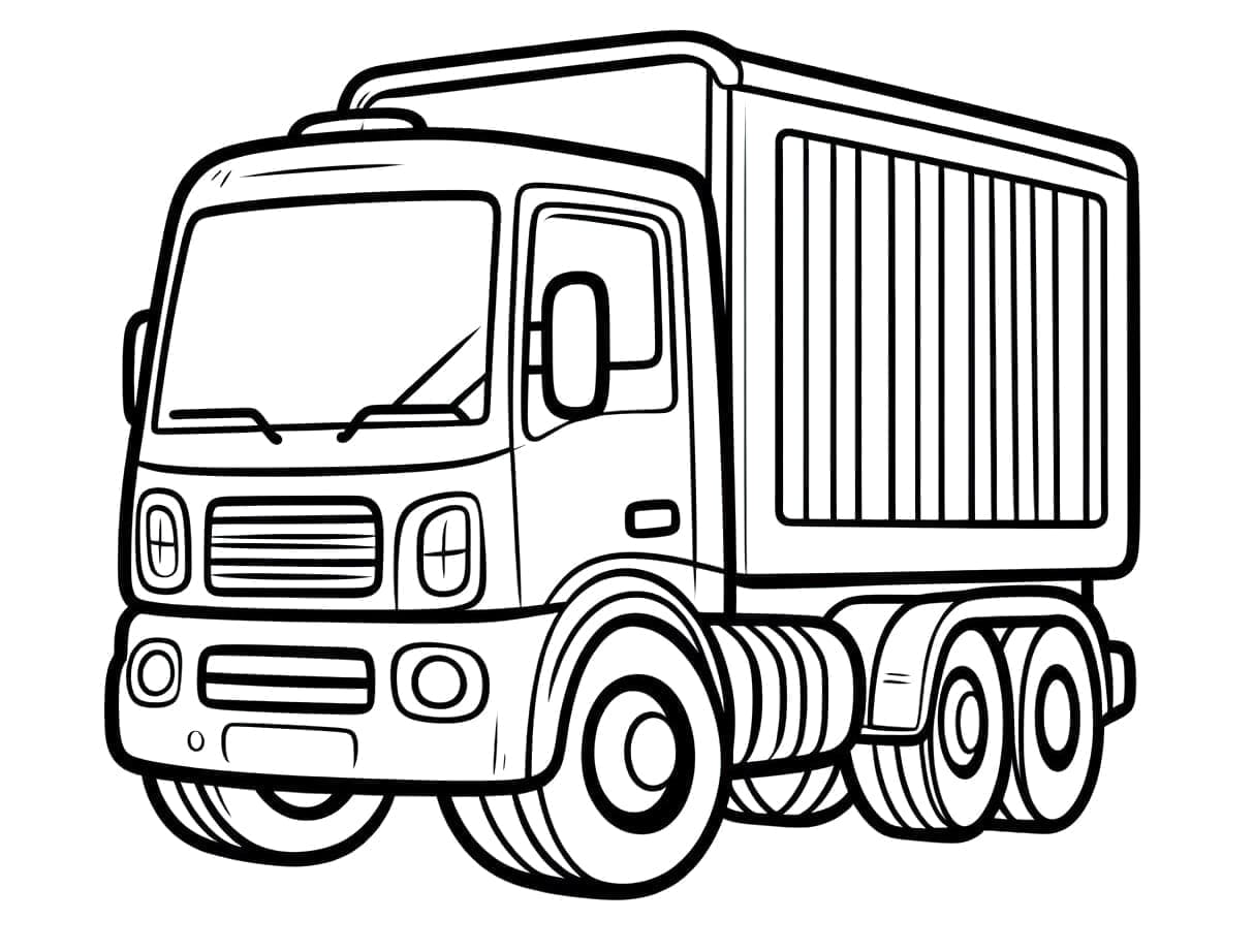 Image de camion coloring page