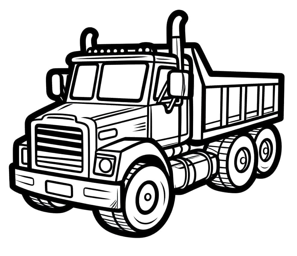 Coloriage Imprimable Camion