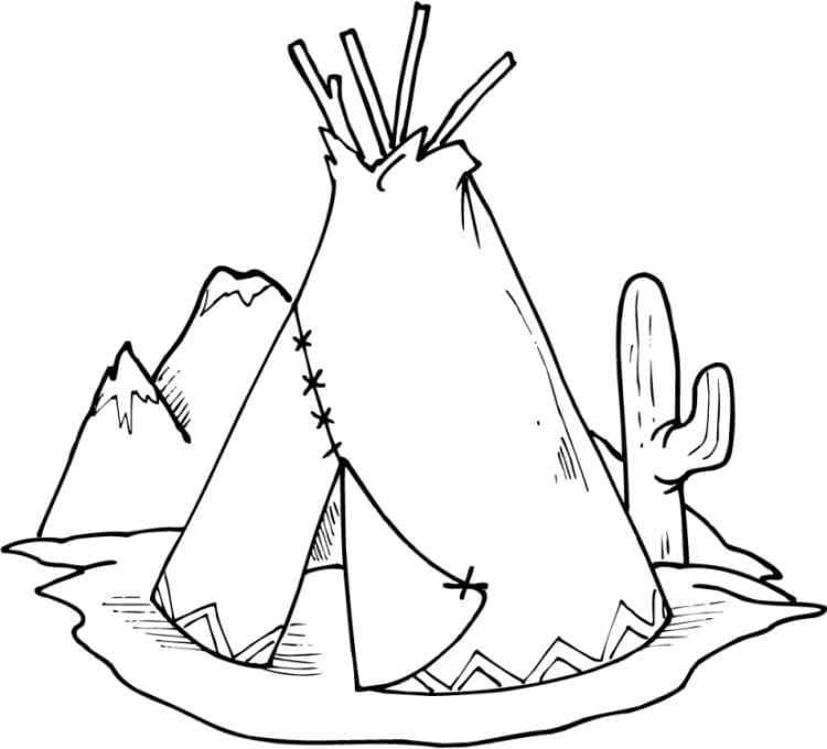 Indien 4 coloring page