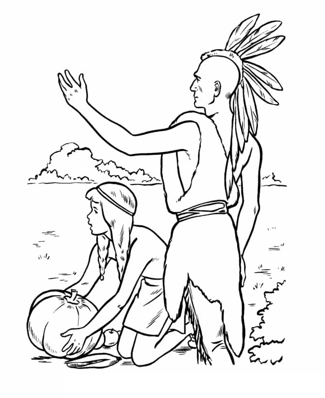 Indien 5 coloring page