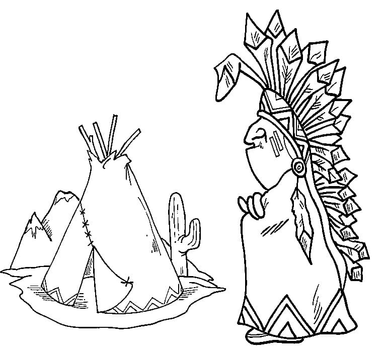Indien 6 coloring page