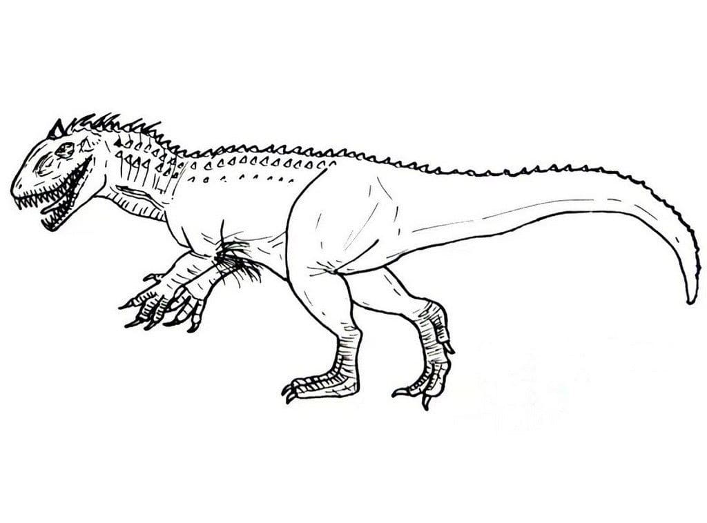 Indominus Rex 2 coloring page