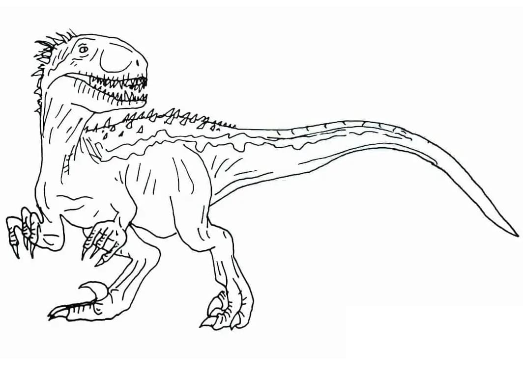 Indominus Rex dans le Film coloring page