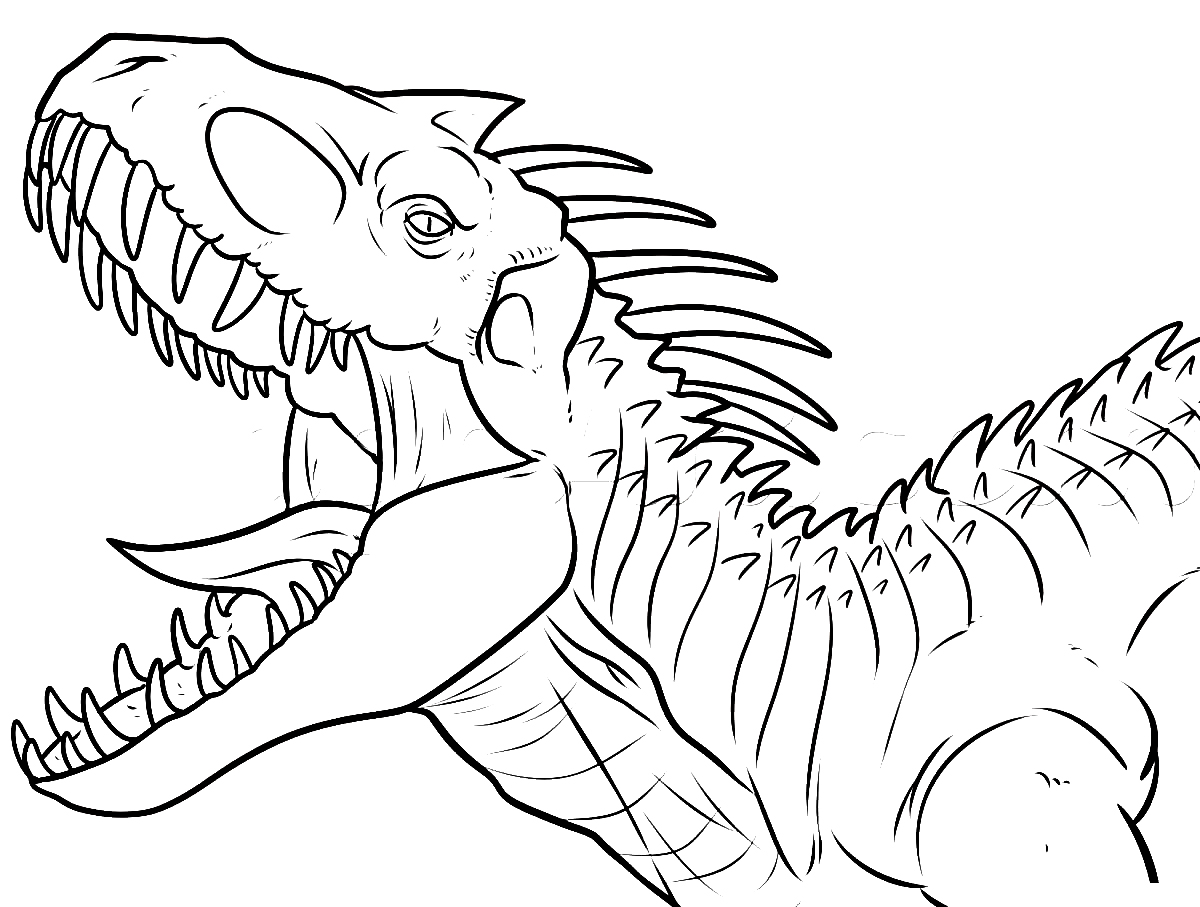 Indominus Rex Effrayant coloring page