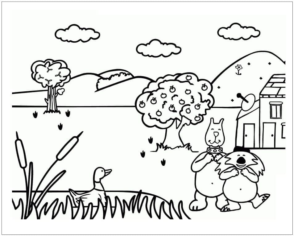 Jardin Gratuit Pour les Enfants coloring page