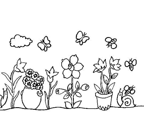 Jardin Gratuit coloring page