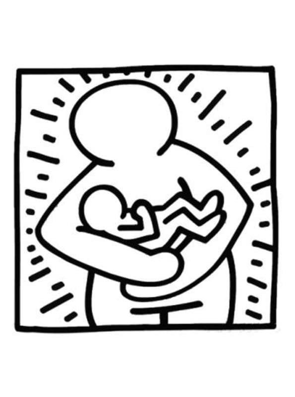 Keith Haring 11 coloring page