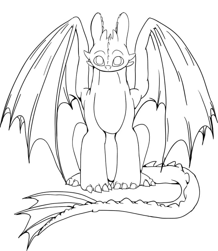 Krokmou Dragons coloring page