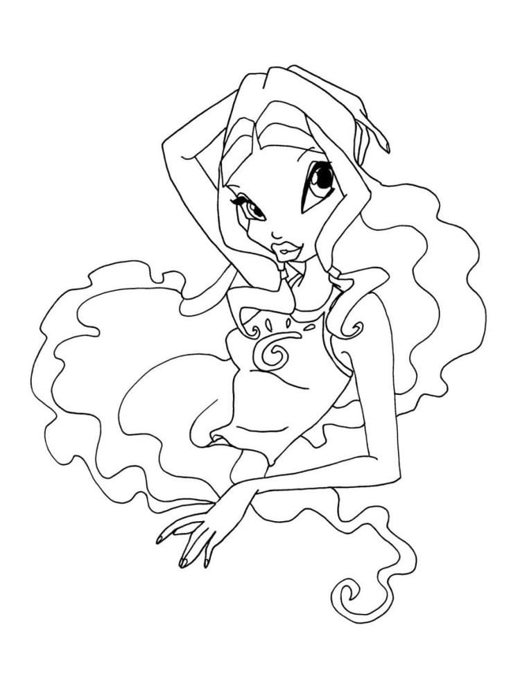 Layla de Winx coloring page