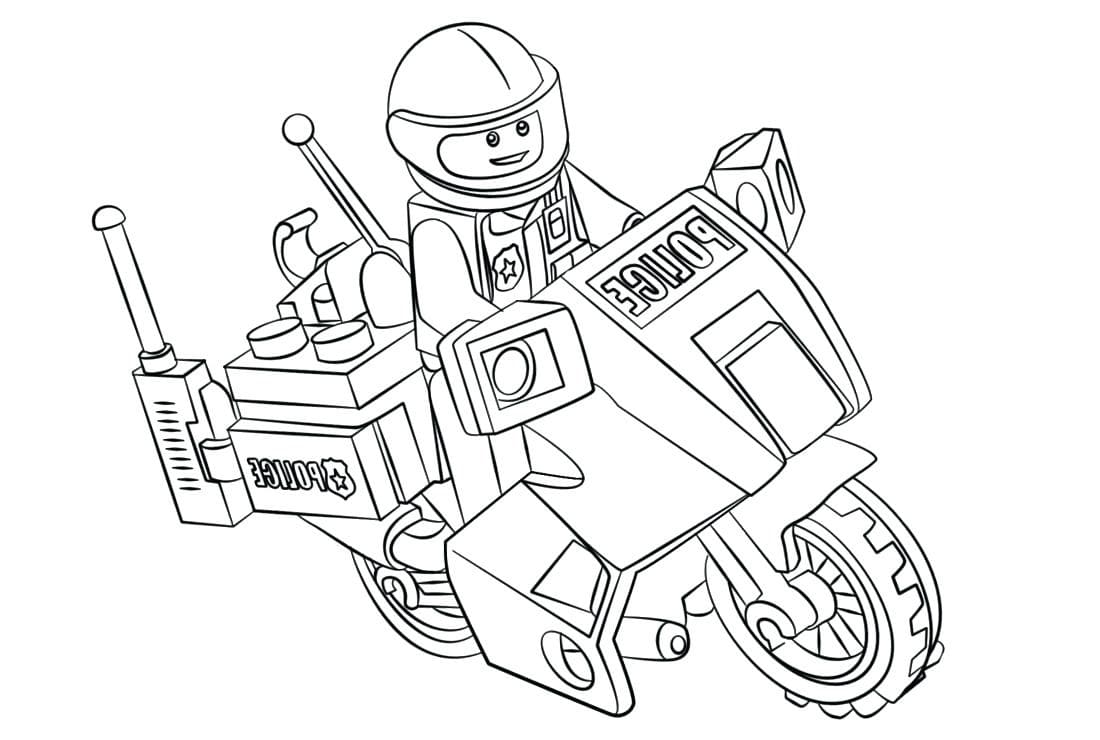 Lego City Policier coloring page
