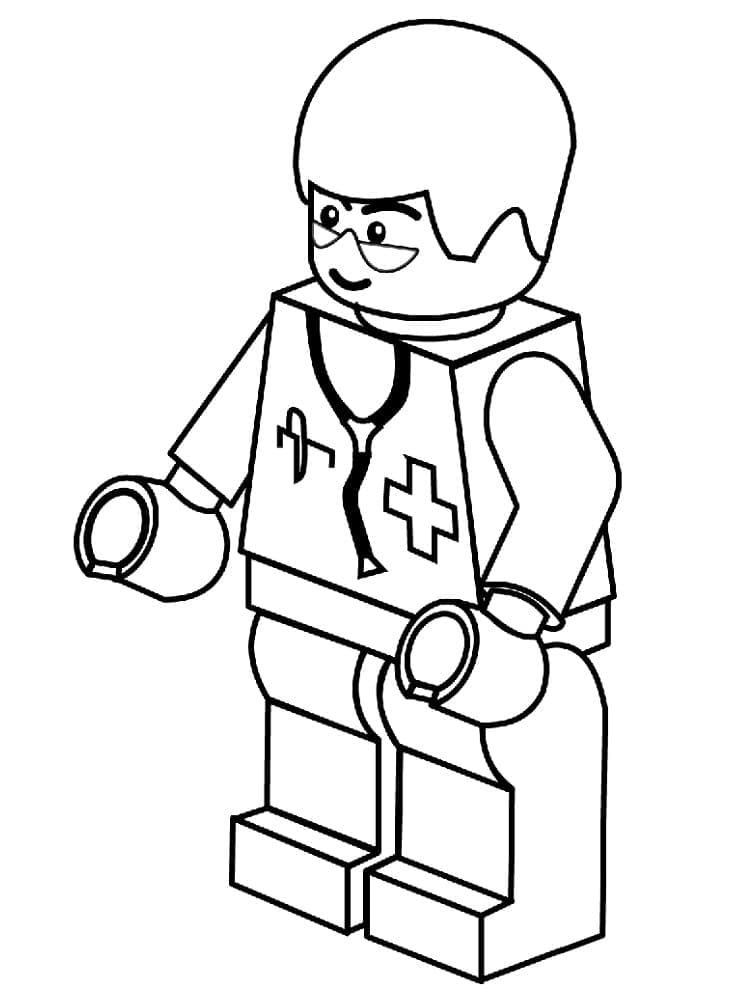 Lego Docteur coloring page