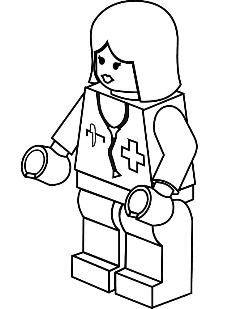 Lego Doctoresse coloring page