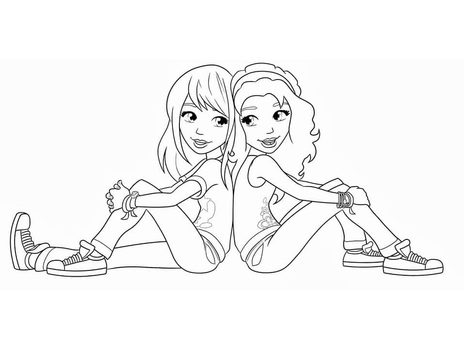 Lego Friends 2 coloring page