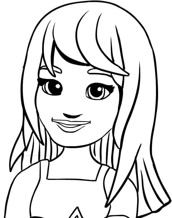 Lego Friends Stephanie coloring page