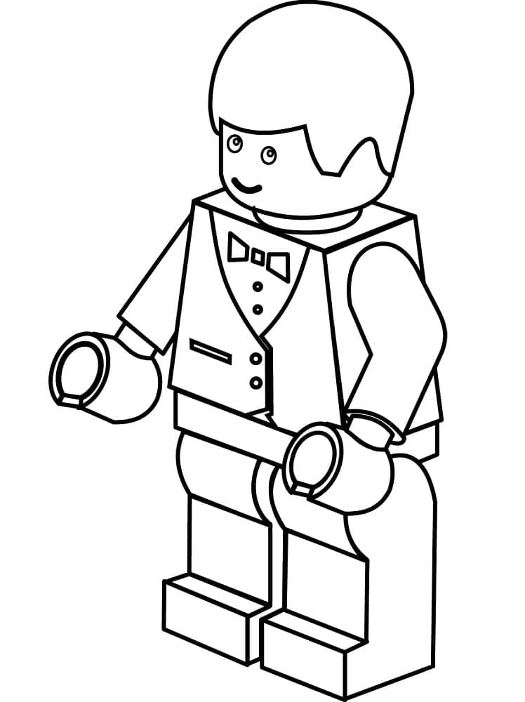 Lego Serveur coloring page