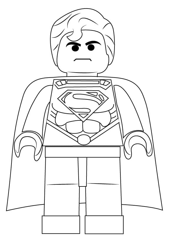 Coloriage Lego Superman