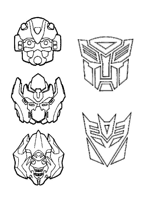 Coloriage Logos de Transformers