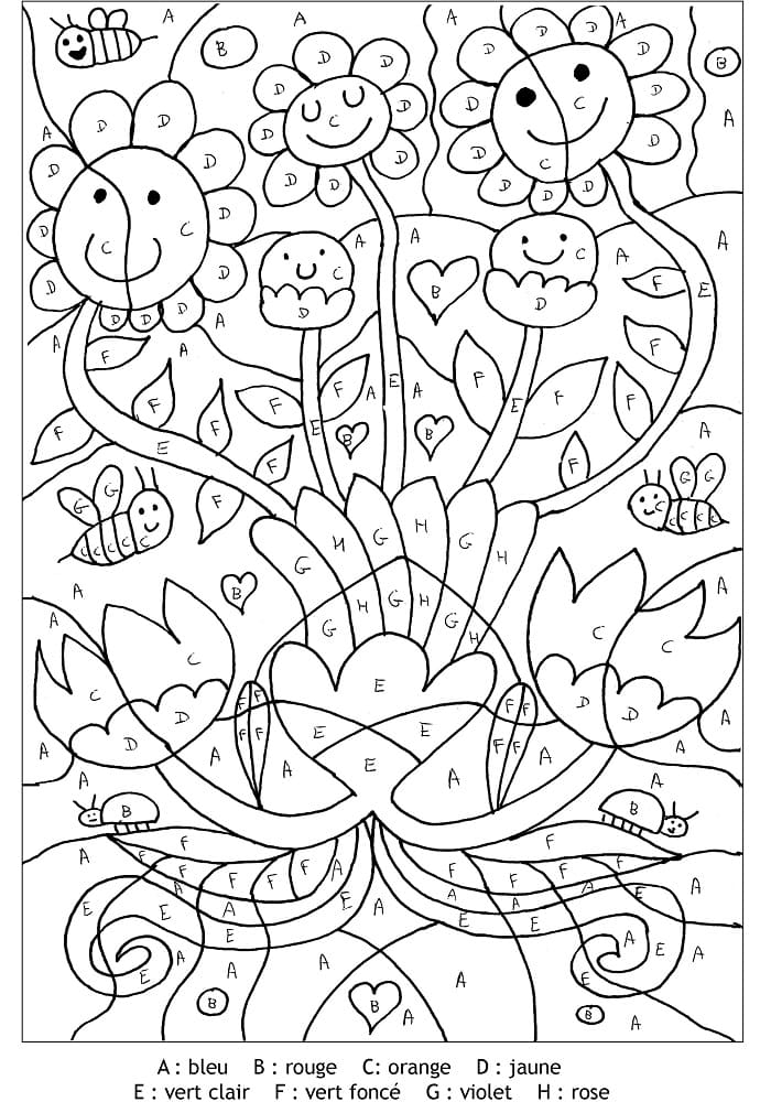 Magique Maternelle – Fleurs mignonnes coloring page