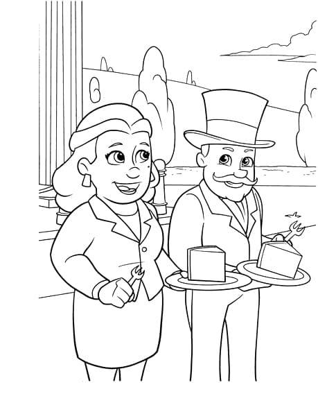 Maire Goodway et Maire Hellinger coloring page