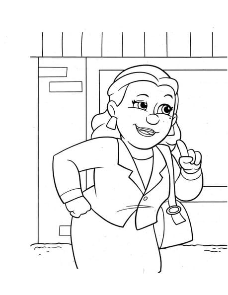 Maire Goodway Pat Patrouille coloring page