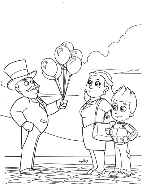 Maire Hellinger, Maire Goodway et Ryder coloring page