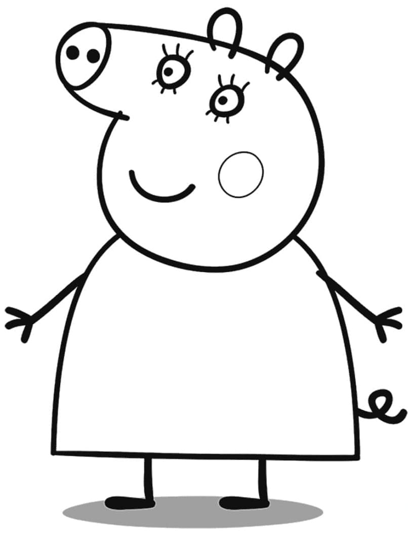 Maman Pig de Peppa Pig coloring page