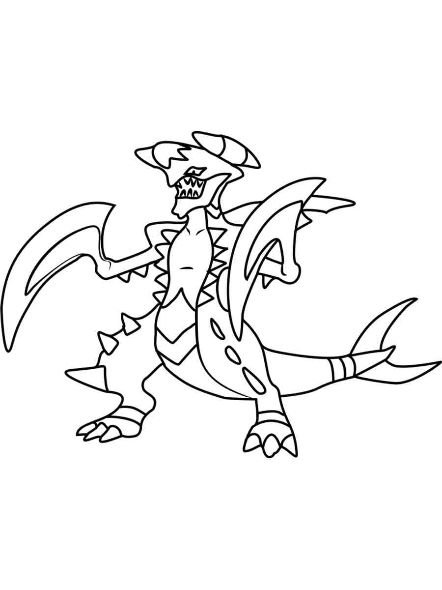 Mega Carchacrok coloring page