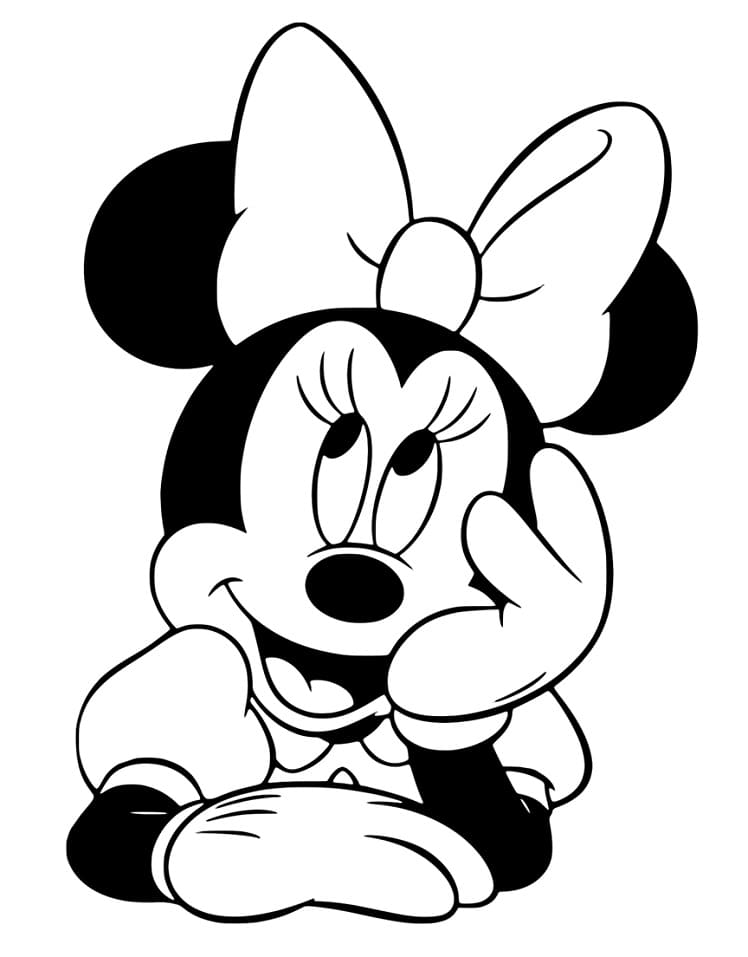 Minnie Sourit coloring page