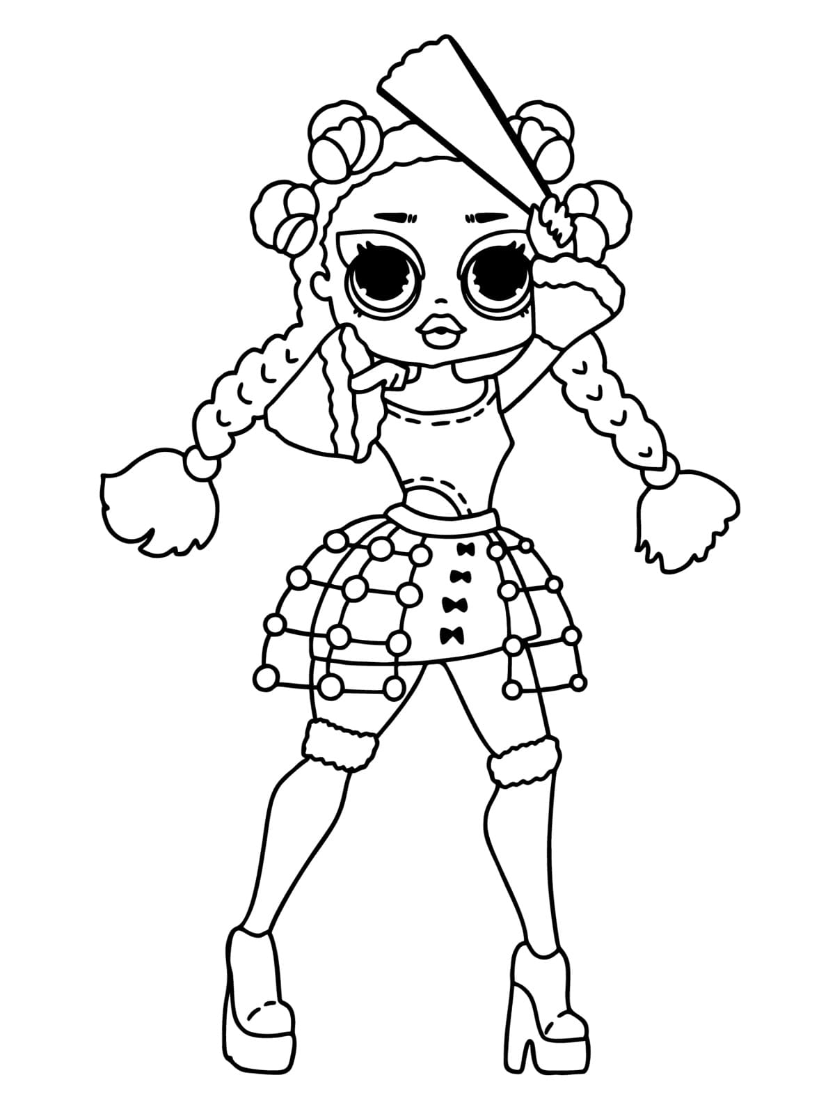 Miss Royale LOL OMG coloring page