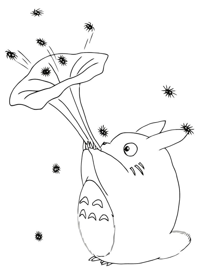 Mon voisin Totoro 1 coloring page