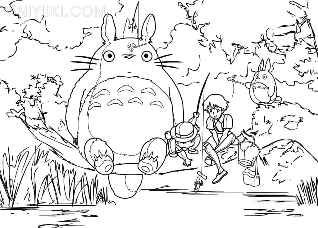 Mon voisin Totoro 5 coloring page