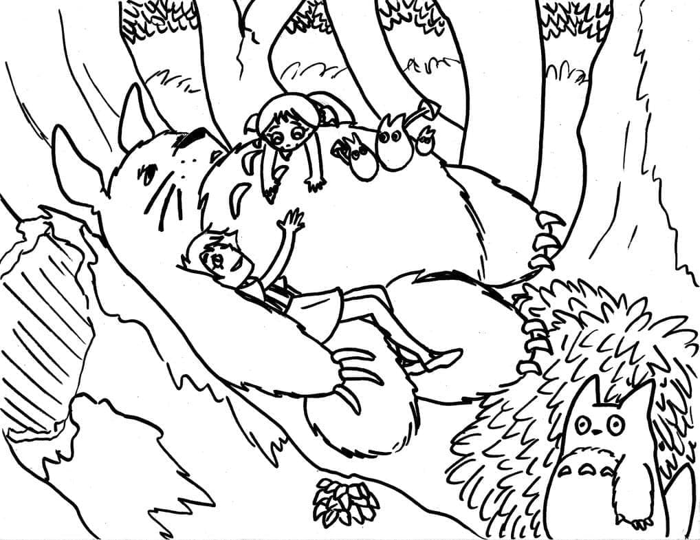Mon voisin Totoro coloring page