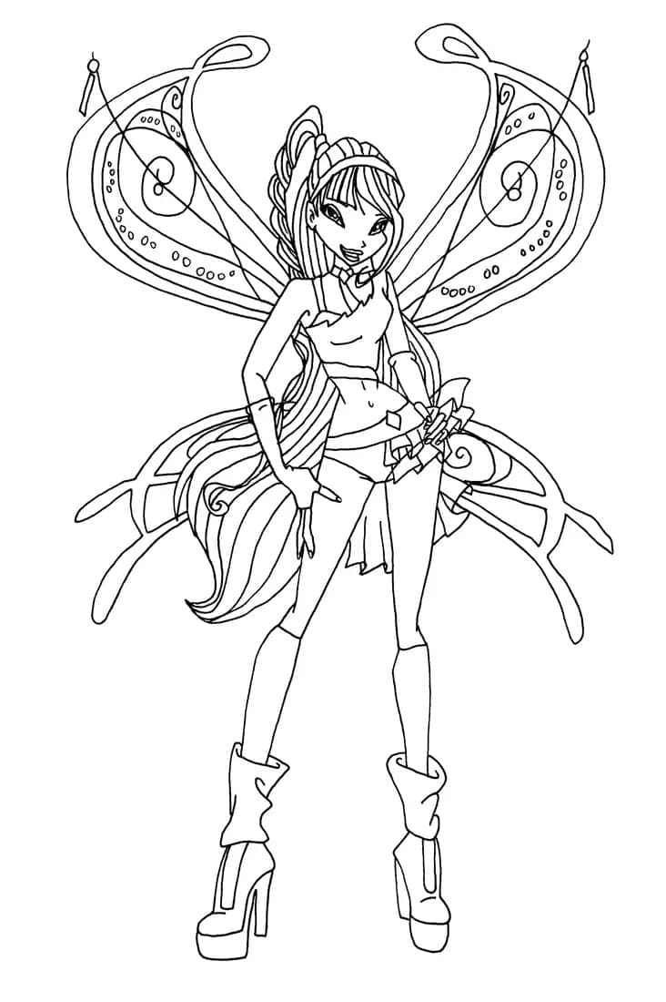 Musa coloring page