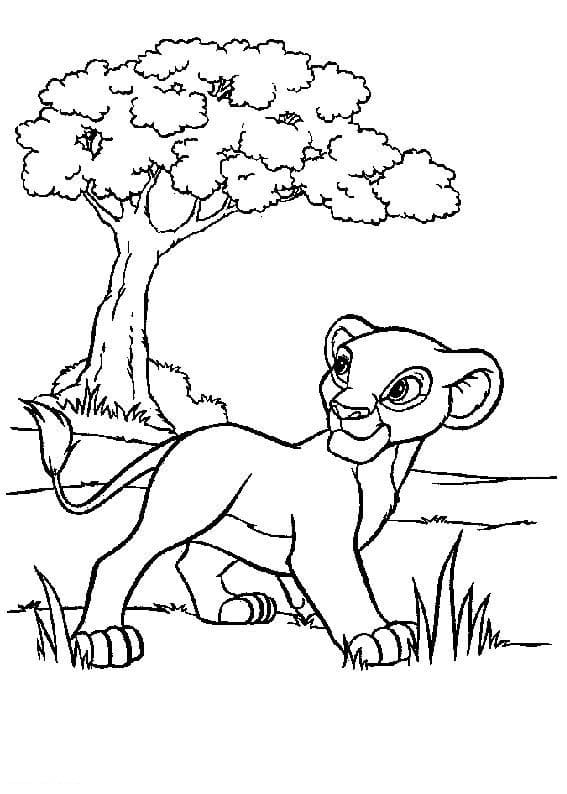 Nala de Disney Le Roi Lion coloring page