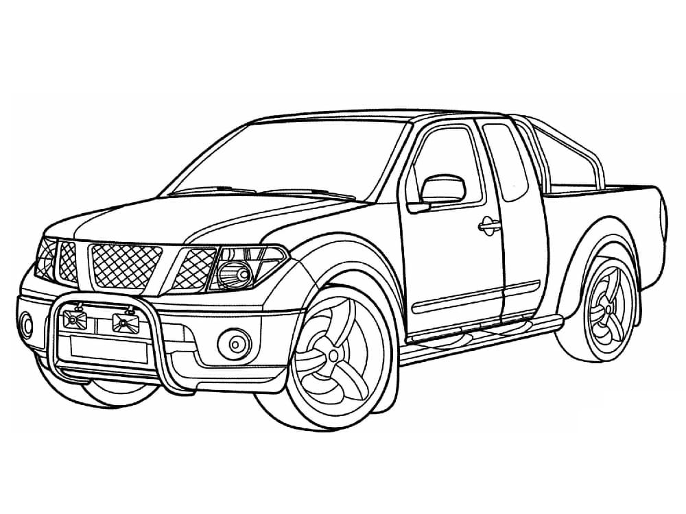 Nissan 4×4 coloring page