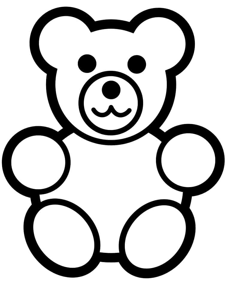 Nounours Simple coloring page