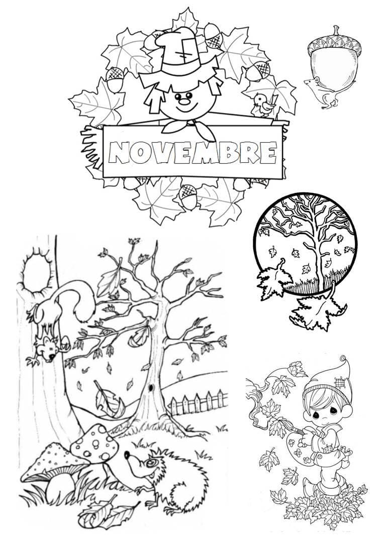Novembre 1 coloring page