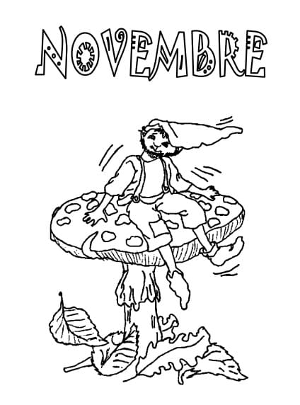 Novembre Pour les Enfants coloring page