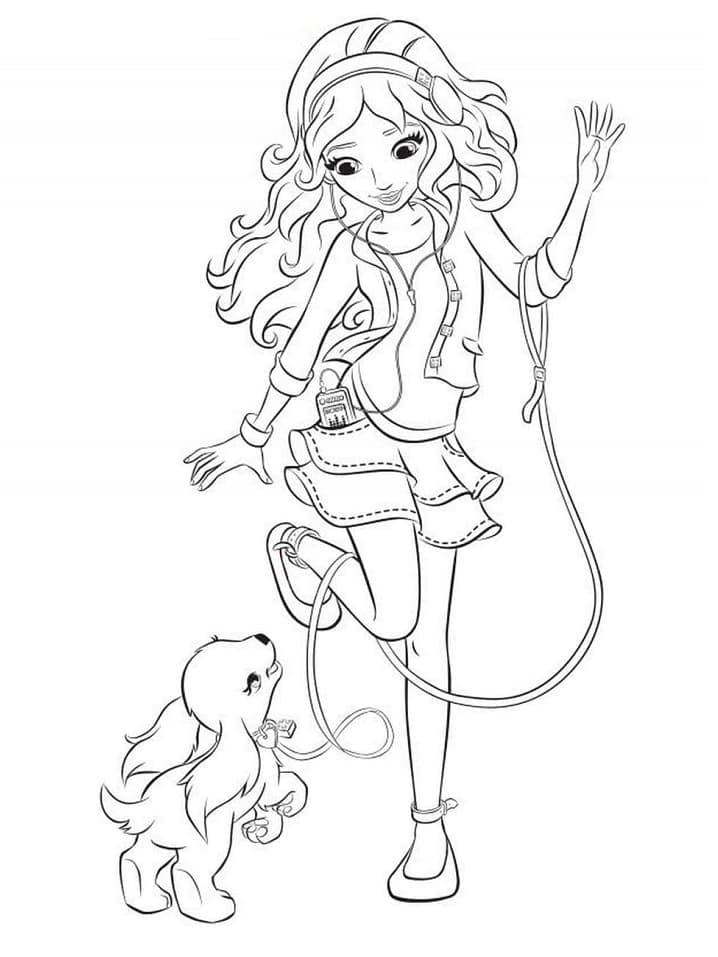 Olivia Lego Friends coloring page
