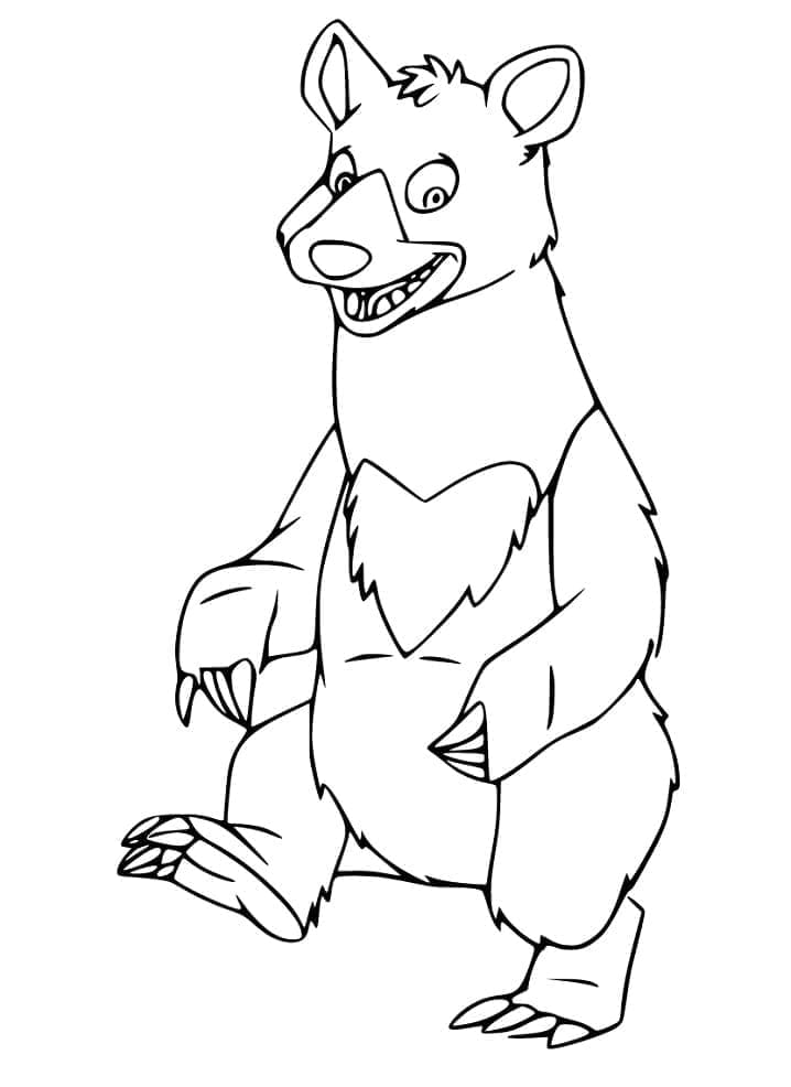 Ours Drôle coloring page