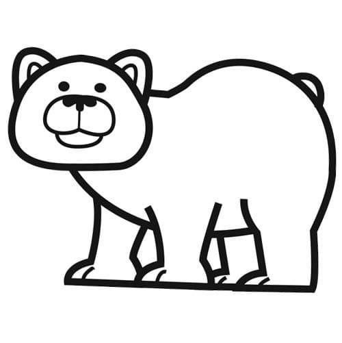 Ours Mignon coloring page