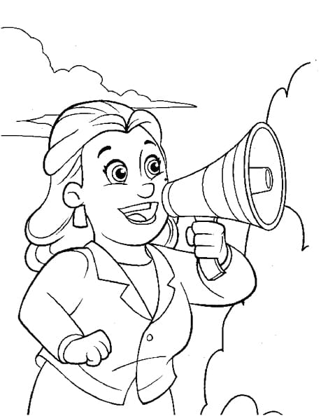 Pat Patrouille Maire Goodway coloring page